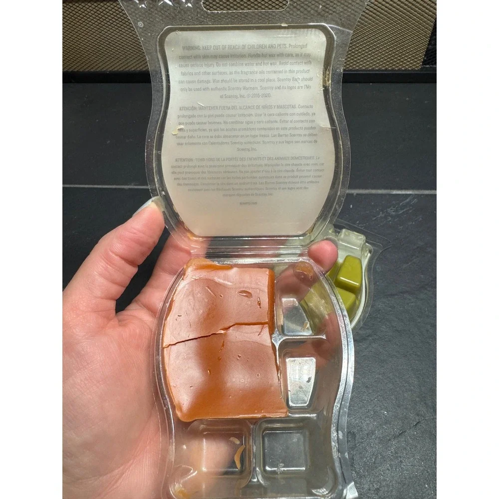 Scentsy Wax Melt Bar Bundle First Day of Fall and Coco Lime Partially Used